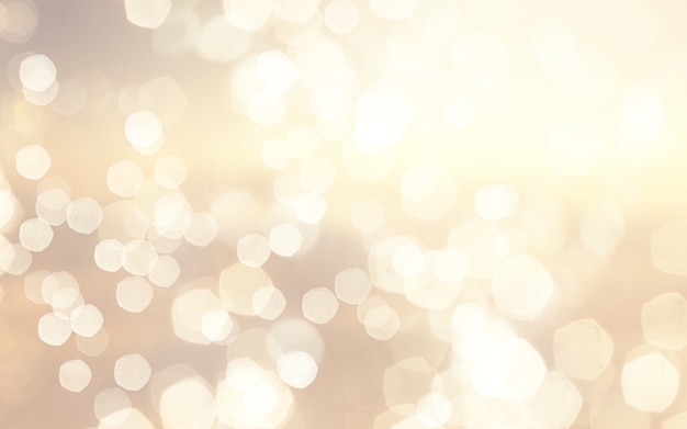 Free photo christmas background with gold bokeh lights design