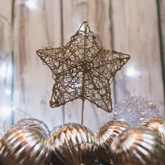 Free Photo christmas background with star