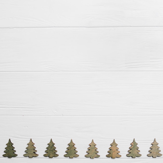 Christmas background with trees