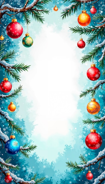 Free photo christmas bauble background illustration