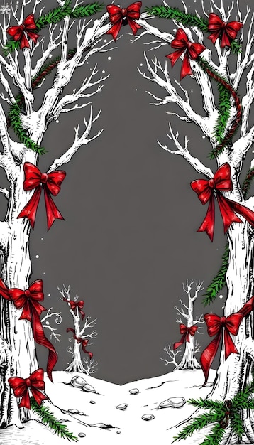 Free Photo christmas  celebration frame background