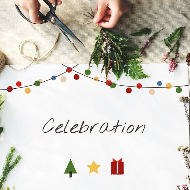 Free photo christmas  celebration party xmas concept