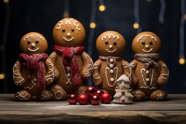 Christmas celebration with gingerbread