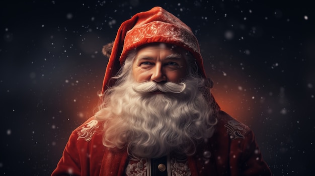 Free photo christmas celebration with santa claus