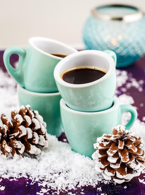 Free photo christmas coffee