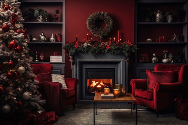 Free photo christmas decor house