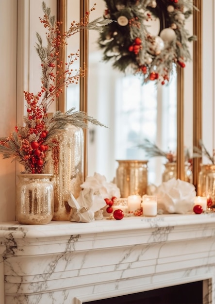 Free photo christmas decor house