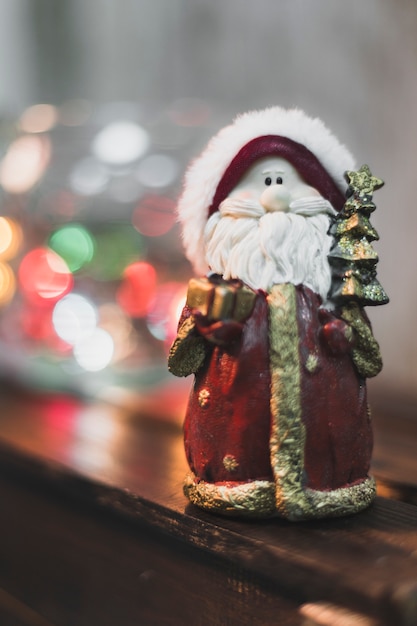 Christmas decoration with santa figure