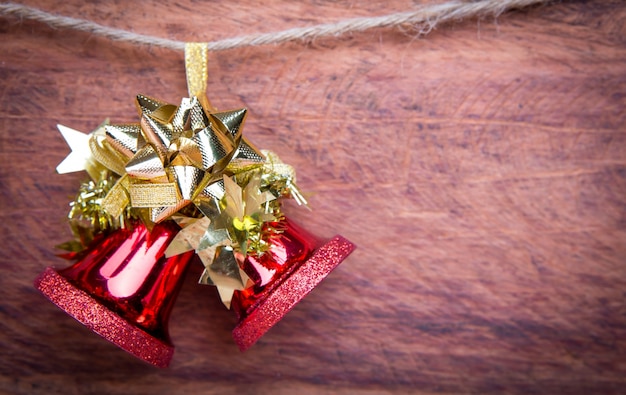 Free Photo christmas decoration  on wooden background