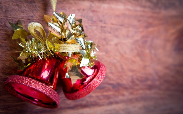 Christmas decoration  on wooden background