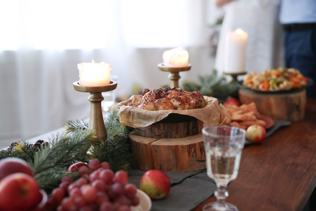 Free Photo christmas dinner