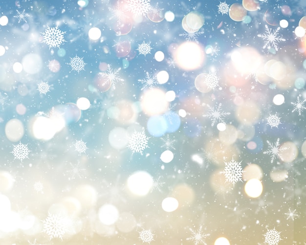 Free Photo christmas snowflakes and stars