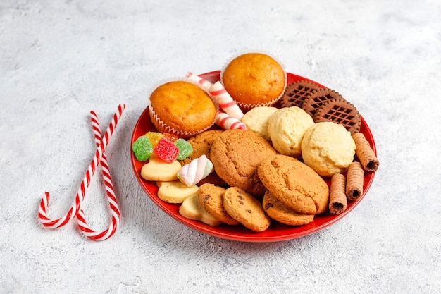 Christmas sweets platter.