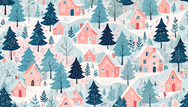 Free photo christmas tree background illustration