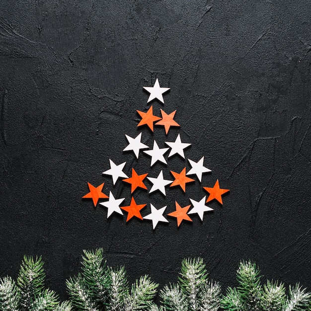 Free photo christmas tree concept