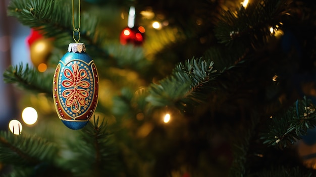 Christmas tree globe ornament