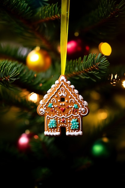 Christmas tree house ornament