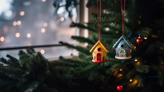 Christmas tree house ornaments