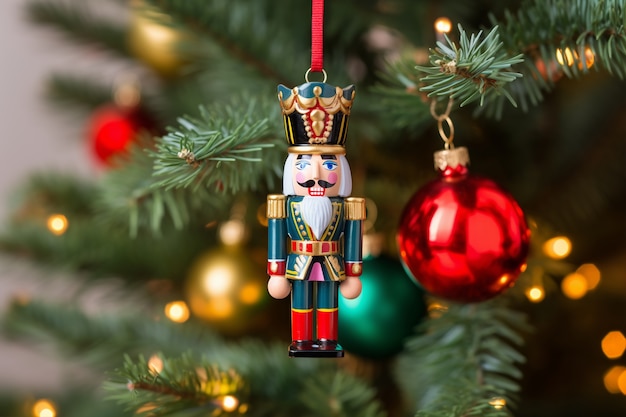 Christmas tree nutcracker ornament