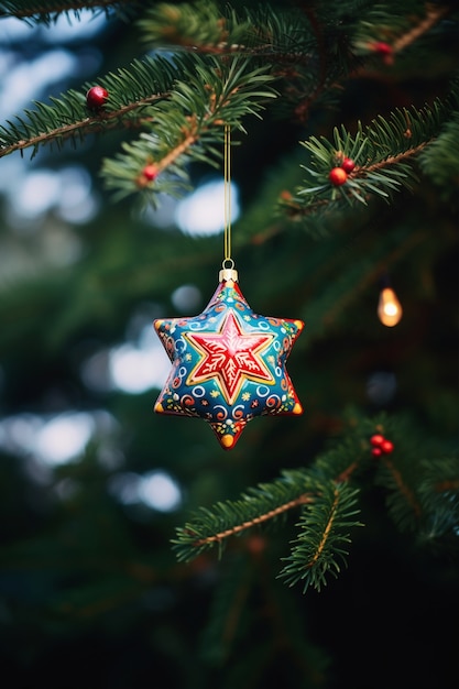 Free Photo christmas tree star ornament