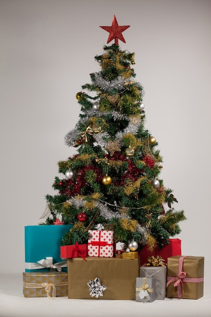 Christmas tree with gifts