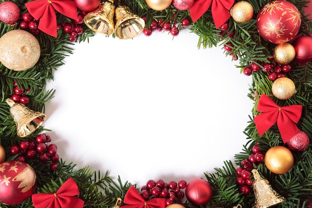 Free photo christmas wreath border