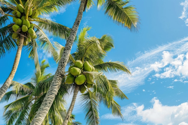 Cinematic coconut on the beach