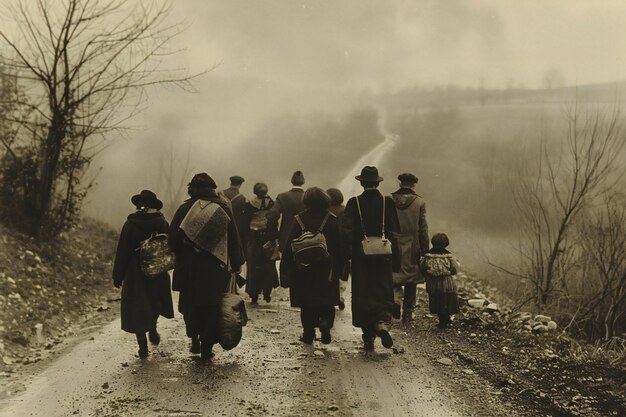 Cinematic rendering showing the great migration