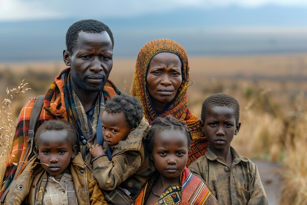 Cinematic rendering showing the great migration