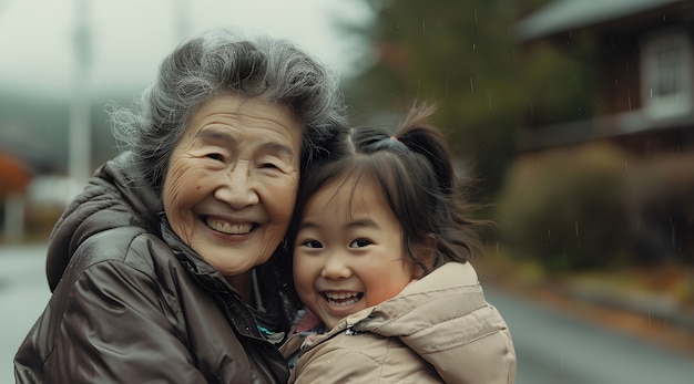 Cinematic scene depicting support and kindness amongst communities of people