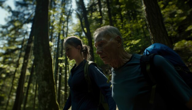 Cinematic style view of parent and child spending time together