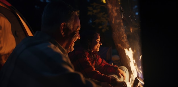 Free photo cinematic style view of parent and child spending time together