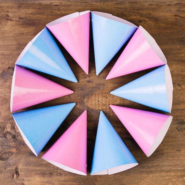 Free photo circle from party hats