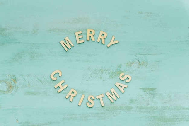 Free Photo circular letters for christmas