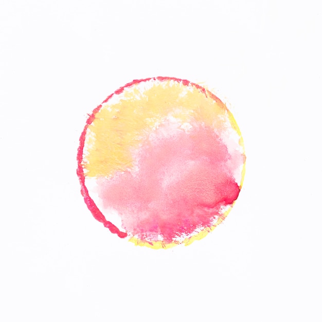 Free Photo circular watercolor shape