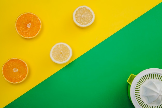 Free photo citrus juice composition