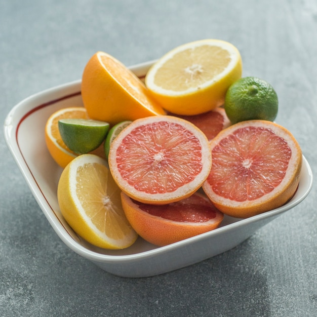 Citruses in bowl