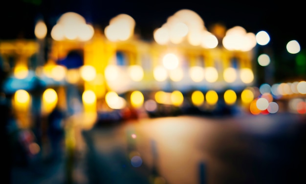 Free Photo city light nightlife defocused blurred glowing abstract concept