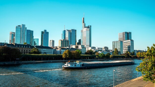 Cityscape of Frankfurt downtown Germany