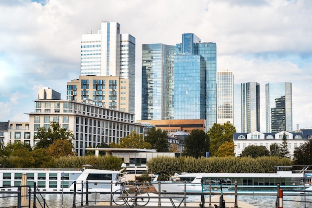 Cityscape of Frankfurt downtown Germany