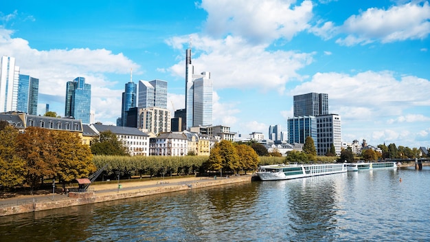 Cityscape of Frankfurt downtown Germany