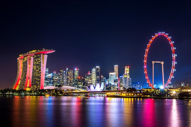 Free Photo cityscape in singapore.