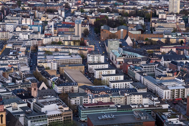 Free photo cityscape with a lot of buildings in frankfurt, germany