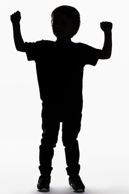 Free Photo classic portrait silhouette of kid