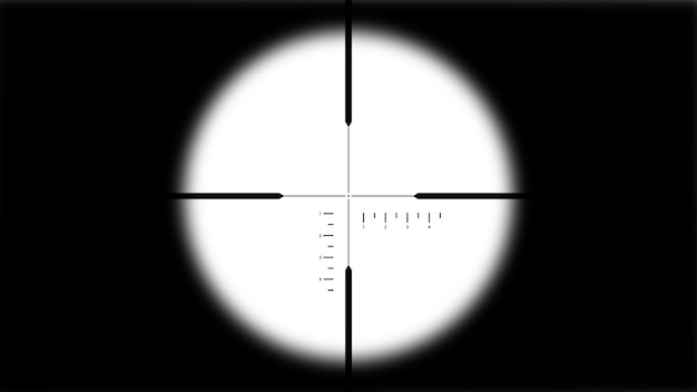 classic sniper crosshair look