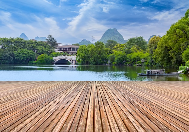 classical gardens beautiful lakes tree china