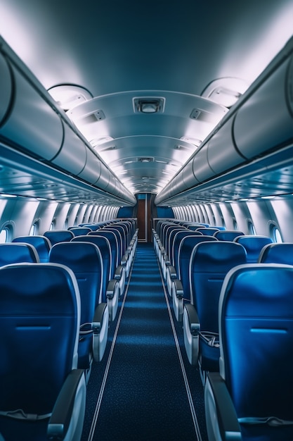 Free Photo clean airplane interior