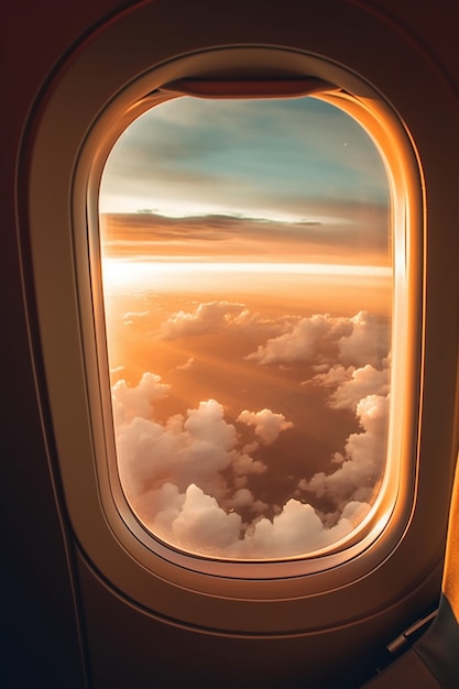 Clean airplane interior