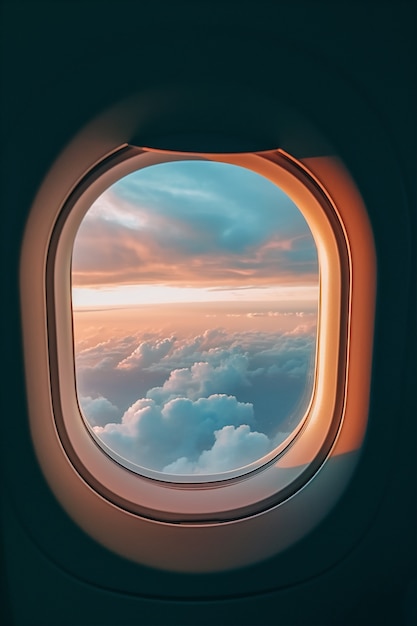 Clean airplane interior