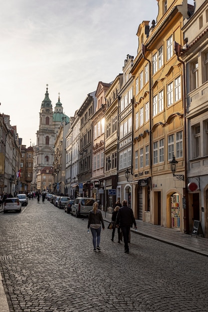 Free photo clean city streets of prague